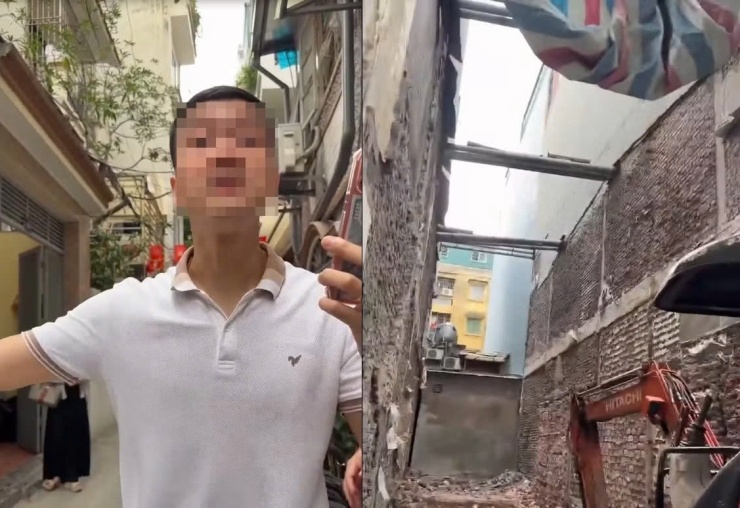 Khu vực xảy ra vụ việc. Ảnh cắt từ clip
