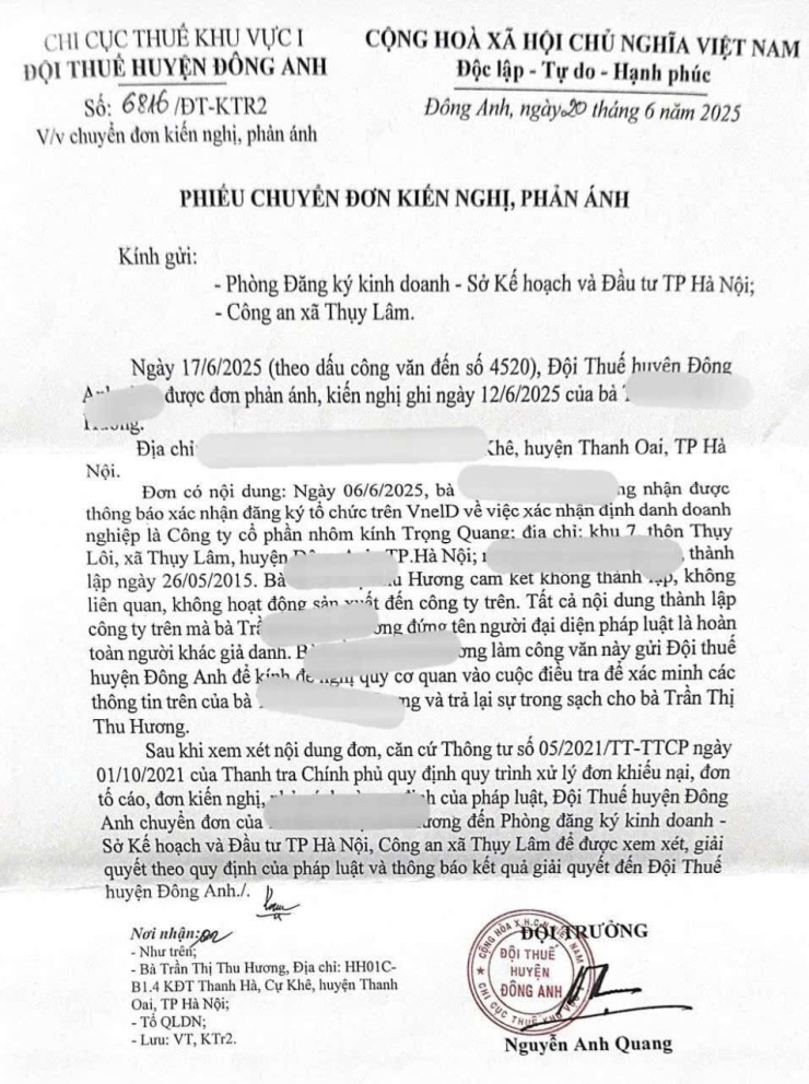 Chị H. bỗng dưng trở thành chủ doanh nghiệp. Theo Cục Thuế, những trường hợp bị mạo danh sẽ không bị cấm xuất cảnh. Ảnh: V.LONG