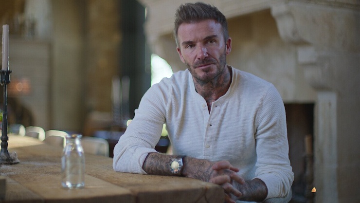 David Beckham trong phim tài liệu Beckham thực hiện cùng Netflix, công chiếu năm 2023. Ảnh: Netflix