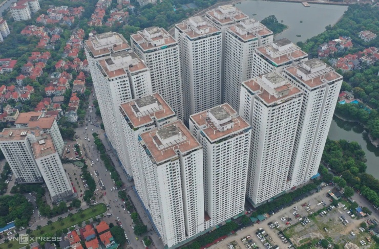 Tổ hợp chung cư HH Linh Đàm, phường Hoàng Liệt. Ảnh: Ngọc Thành