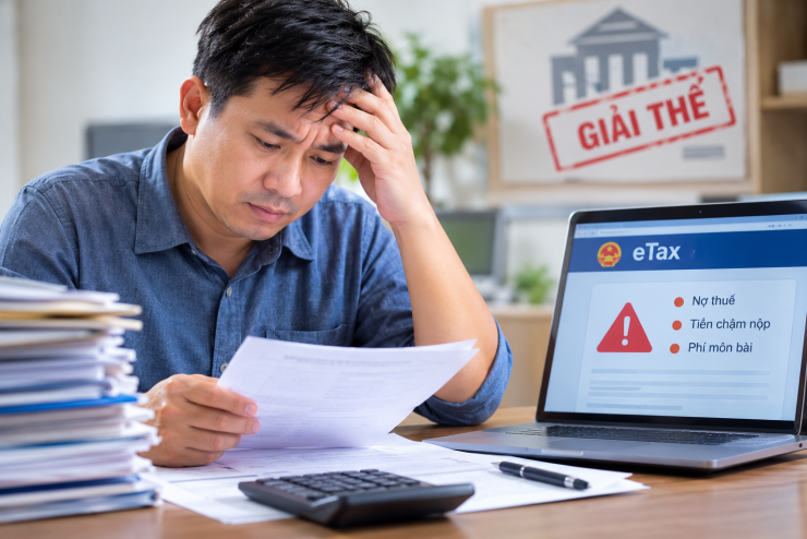 Việc thành lập doanh nghiệp trước đây rất dễ nên có người thành lập hai đến ba công ty nhưng không hoạt động và giờ phải tốn rất nhiều tiền để giải thể. Ảnh minh hoạ sử dụng công nghệ AI