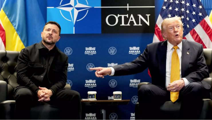 Ông Zelensky và ông Trump. Ảnh: AP.
