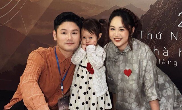 Gia đình nhỏ của Thiện Thanh sau 5 năm kết hôn.