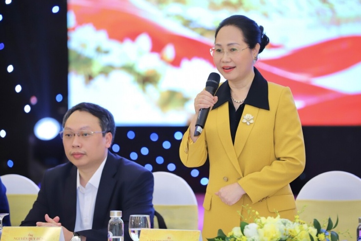 Ủy viên Ban chấp hành Trung ương Đảng, Bộ trưởng Bộ VHTTDL Lâm Thị Phương Thanh phát biểu khai mạc. Ảnh: Bộ VHTTDL