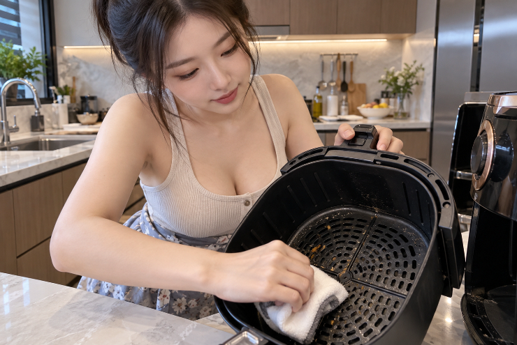 Các nhà khoa học khuyên người dùng nên thường xuyên vệ sinh nồi chiên không dầu.