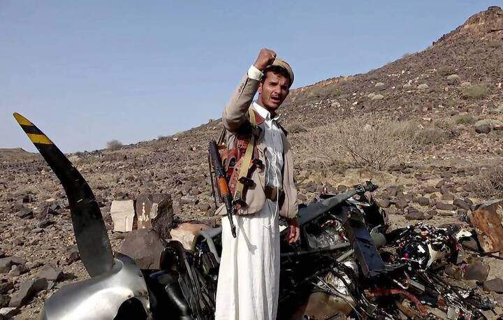 Lực lượng Houthi tuyên bố bắn trúng máy bay chiến đấu của Ả Rập Xê Út. (Ảnh: Getty)