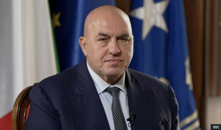 Bộ trưởng Quốc phòng Italia Guido Crosetto. Ảnh: BBC