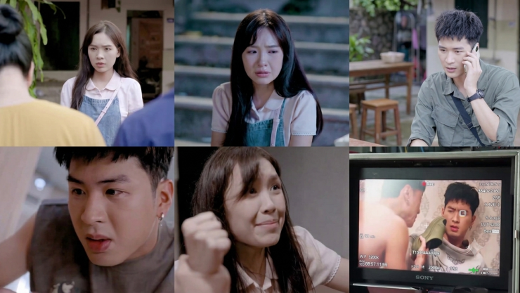 Diễn viên Lê Lưu Ly tái ngộ cùng Hà Thành trong "Xóm nhỏ". Ảnh VTV