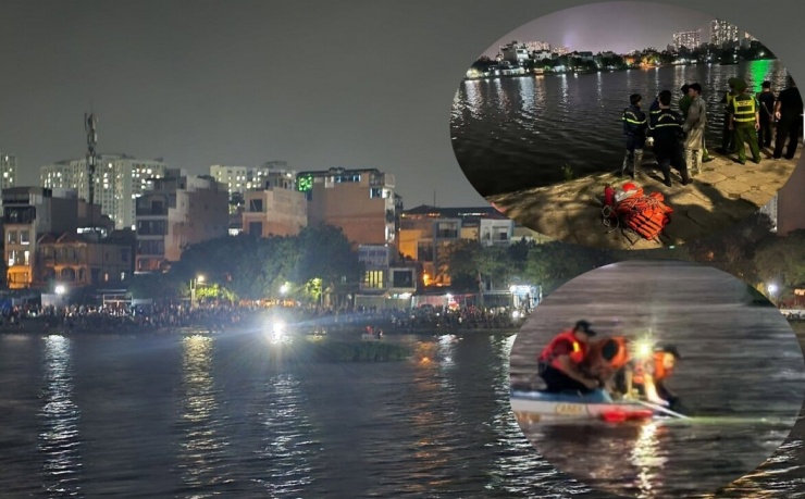 Hai người câu cá bị đuối nước tại hồ Định Công, Hà Nội - 1