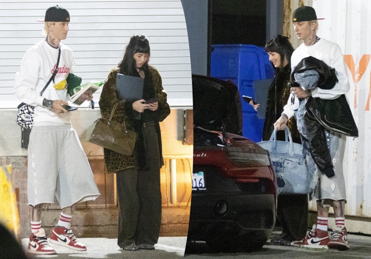 MGK và Dakota Johnson bên nhau tối 15/10. Ảnh: Backgrid