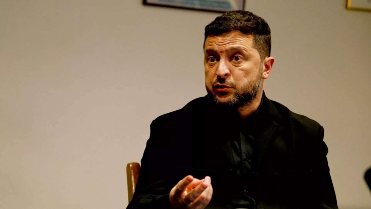 Ông Volodymyr Zelensky tại Trụ sở Liên Hợp Quốc trong kỳ họp thứ 81 của Đại hội đồng Liên Hợp Quốc ở New York. Ảnh AP