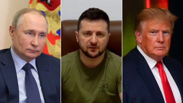 Tổng thống Donald Trump được cho là có thể gây sức ép buộc Ukraine nhượng bộ Nga để đổi lấy sự hợp tác của Moscow trong việc giải quyết xung đột giữa Washington và Tehran. Ảnh minh họa: Getty Images.