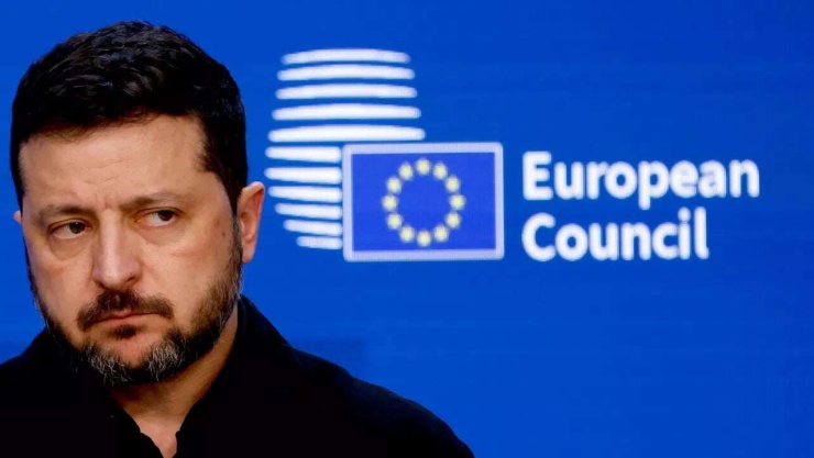 Tổng thống Ukraine Zelensky. Ảnh AP