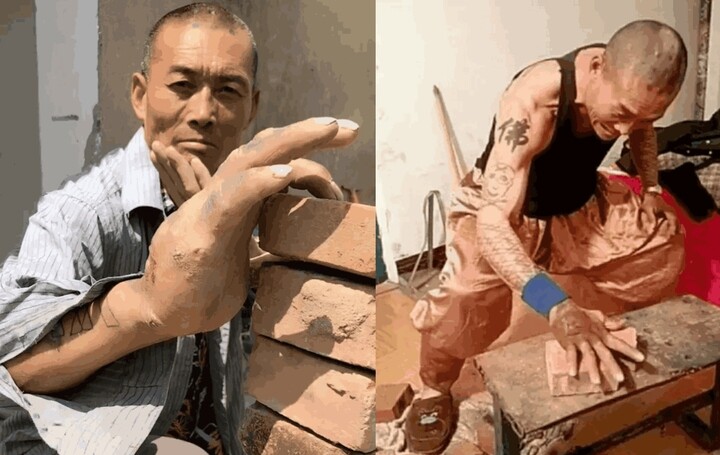 Ông Trần Văn Chúc khổ luyện Thiết Sa Chưởng