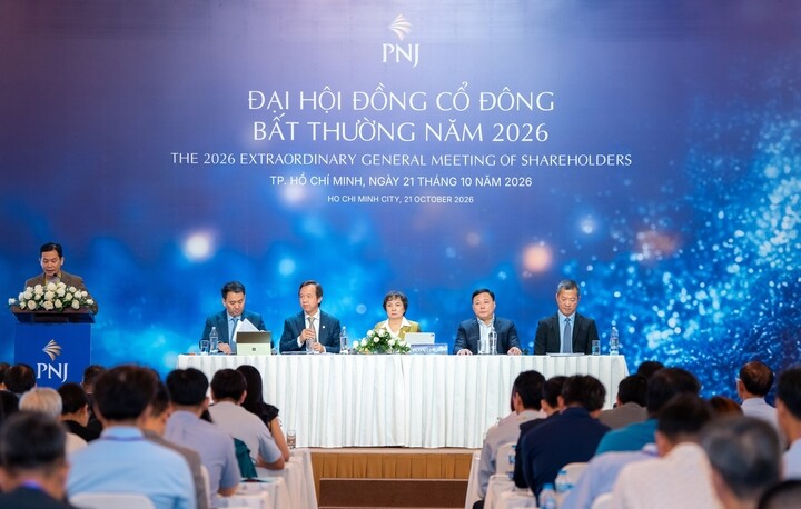 Đại hội đồng cổ đông bất thường 2026 của PNJ. (Ảnh: Đại Việt)