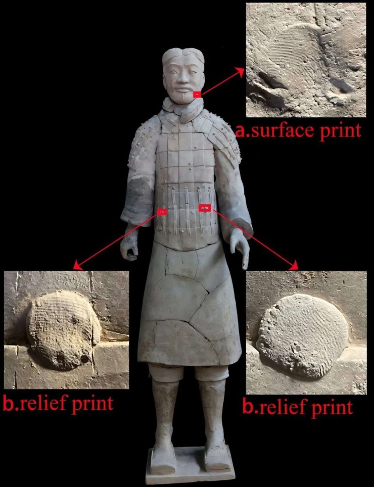 Phân tích dấu vân tay hé lộ điều đáng chú ý về những người tạo ra đội quân đất nung cổ đại của Trung Quốc. Ảnh Independent