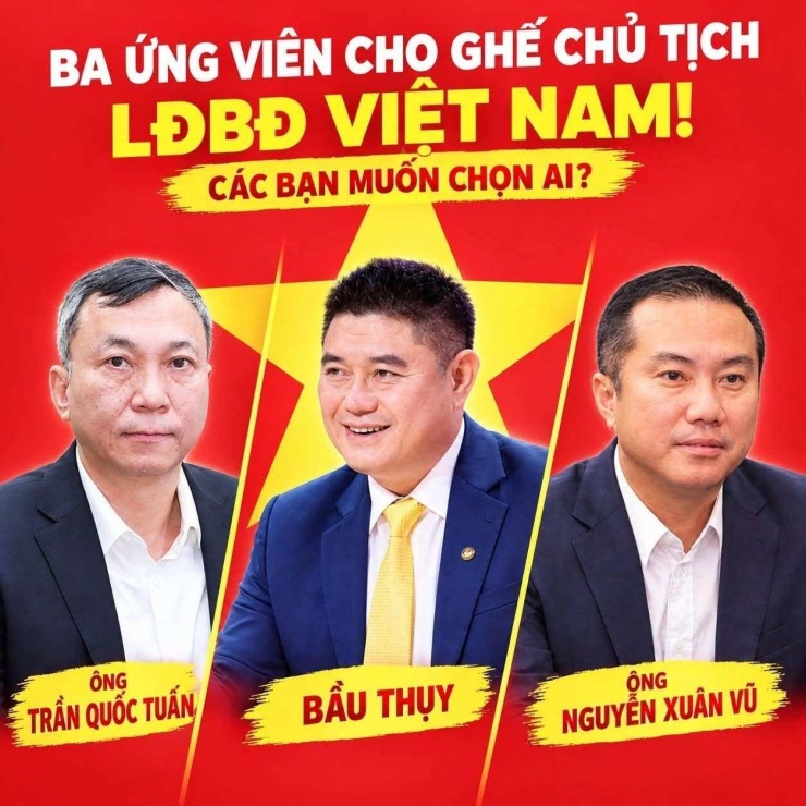 Chân dung 3 ứng viên cho chiếc ghế Chủ tịch VFF khoá X.