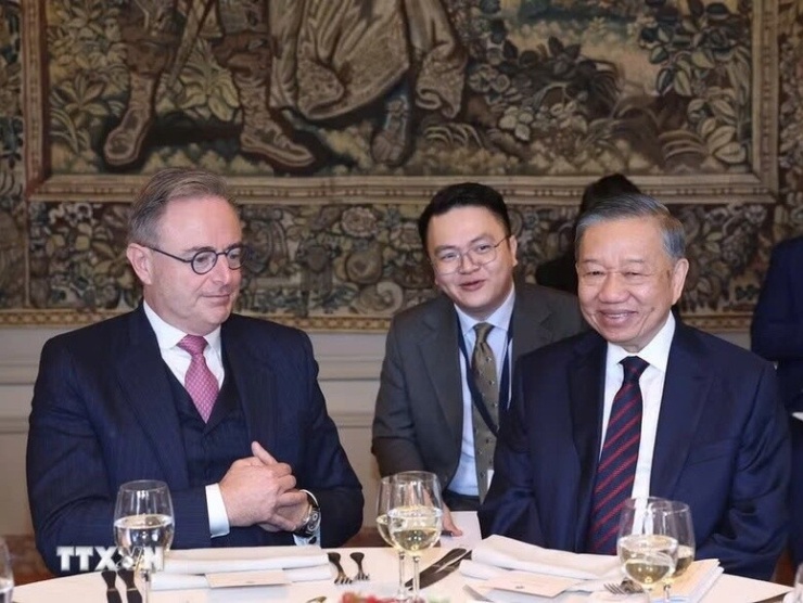 Tổng Bí thư, Chủ tịch nước Tô Lâm và Thủ tướng Vương quốc Bỉ Bart De Wever - Ảnh: TTXVN