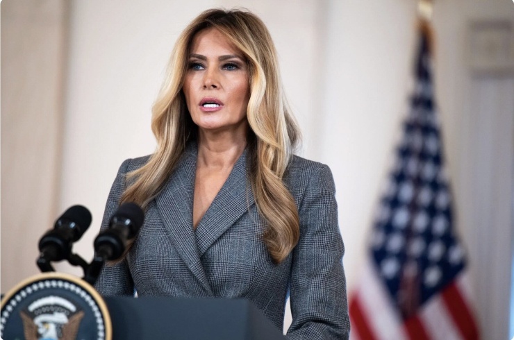 Đệ nhất phu nhân Mỹ Melania Trump. Ảnh: EPA