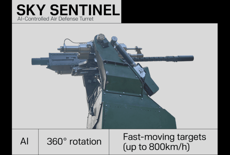 Tháp pháo phòng không Sky Sentinel của Ukraine. Ảnh minh họa: UNITED24 Media