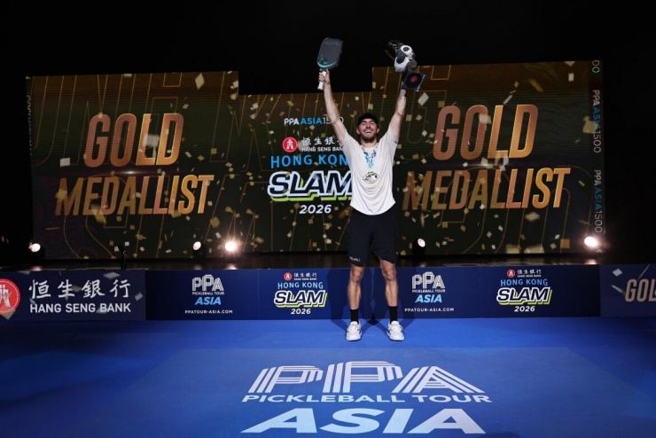 Hunter Johnson vô địch nội dung đơn nam. (Ảnh: PPA Tour Asia)