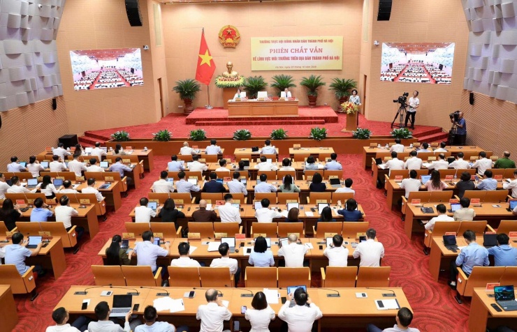 Quang cảnh một phiên họp của HĐND TP Hà Nội, tháng 10/2026. Ảnh: Hải Lê