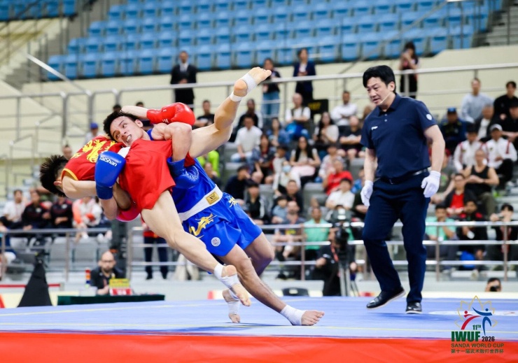 Đinh Văn Tâm theo học wushu từ năm 13 tuổi.