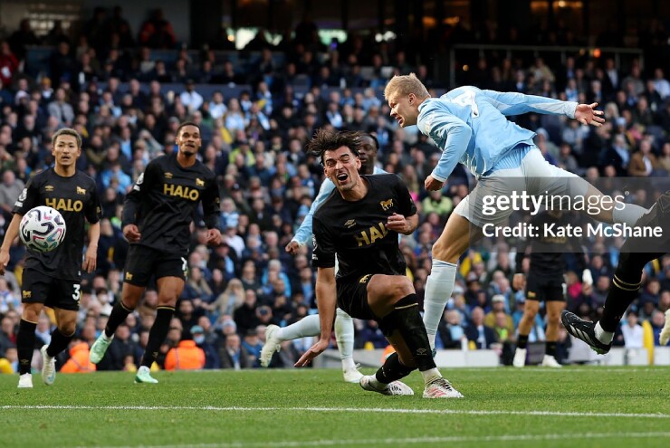 Haaland ghi bàn thắng thứ hai cho Man City