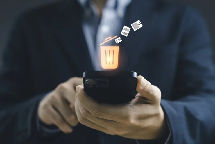 Người dùng nên chủ động xóa các tệp tin không cần thiết trong thùng rác.