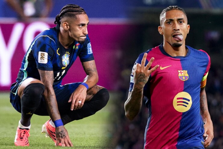 Ba lần lên tuyển gần nhất, Raphinha đều chấn thương khi trở về Barcelona