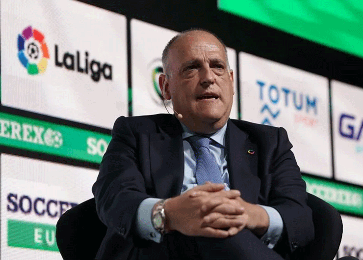 Chủ tịch La Liga Javier Tebas đối mặt với nguy cơ bị đình chỉ chức vụ lên đến 2 năm.