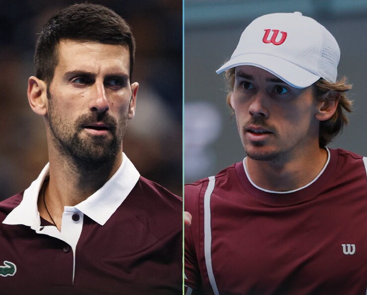 Djokovic (bên trái) hướng tới chức vô địch China Open thứ 7 và thành tích 34 trận toàn thắng tại Bắc Kinh
