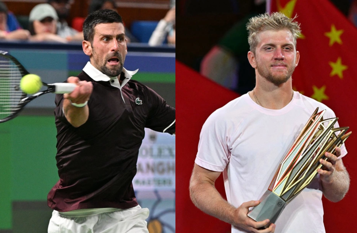 Djokovic (bên trái) xuống hạng 12, Fokina (bên phải) lần đầu lên số 13
