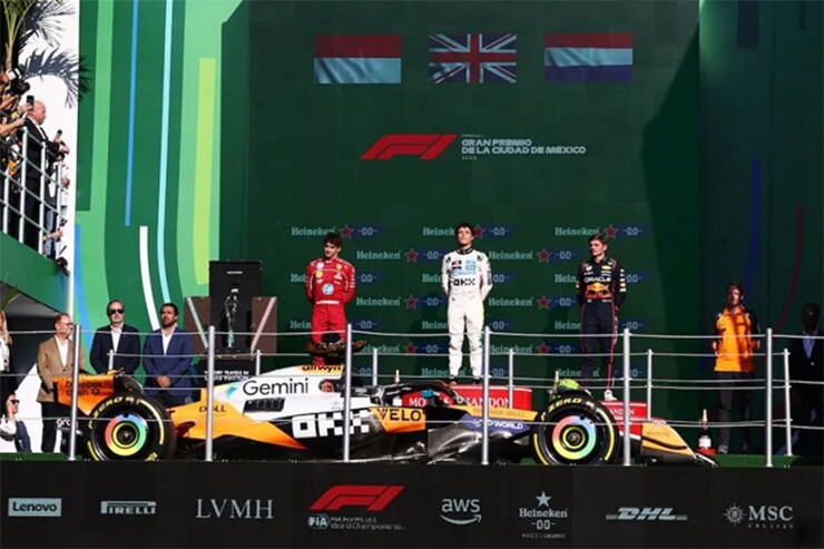 Podium cuộc đua năm 2025