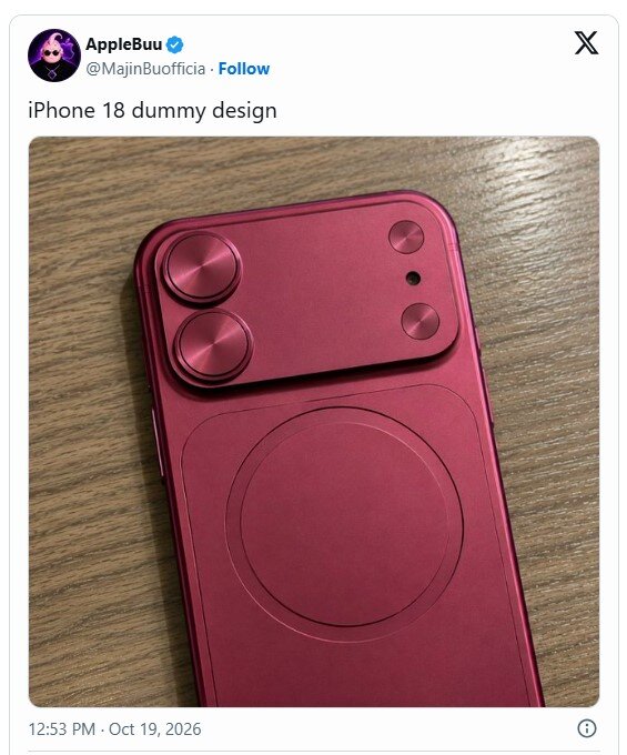 Mô hình iPhone 18.