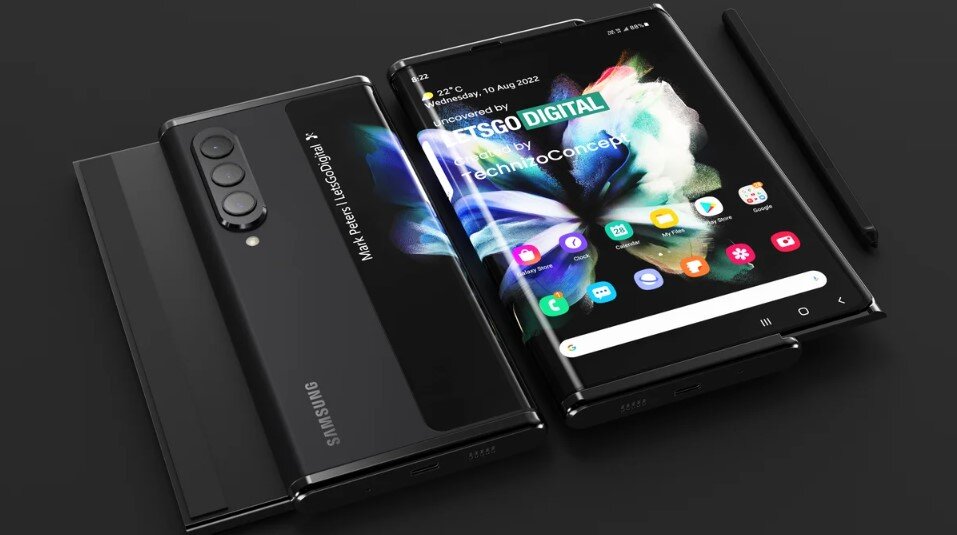 Ảnh concept Samsung Galaxy Z Slide.