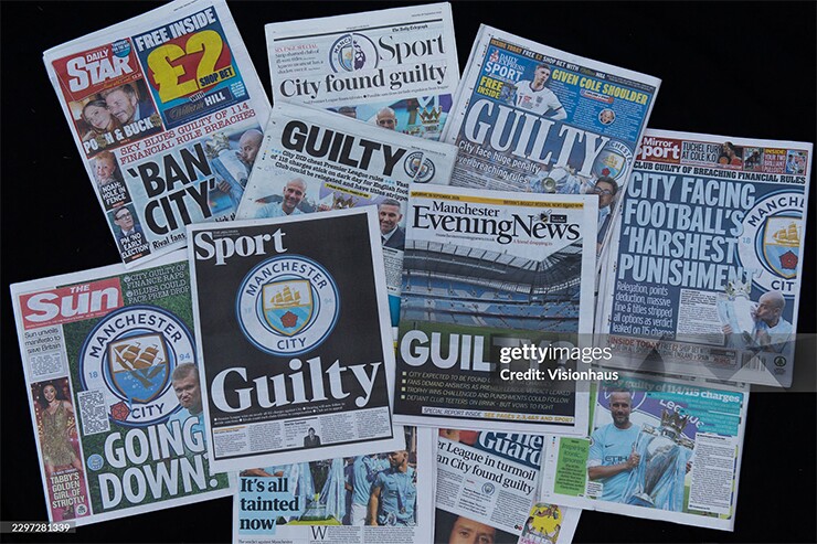Man City bị kết luận vi phạm các quy định tài chính của Premier League