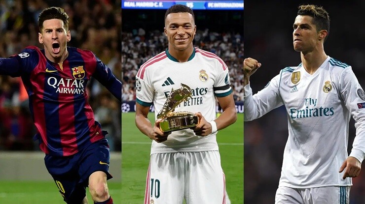 Mbappe đang sở hữu những thống kê tại Champions League tương đương với thành tích mà Ronaldo và Messi từng đạt được trong 100 trận