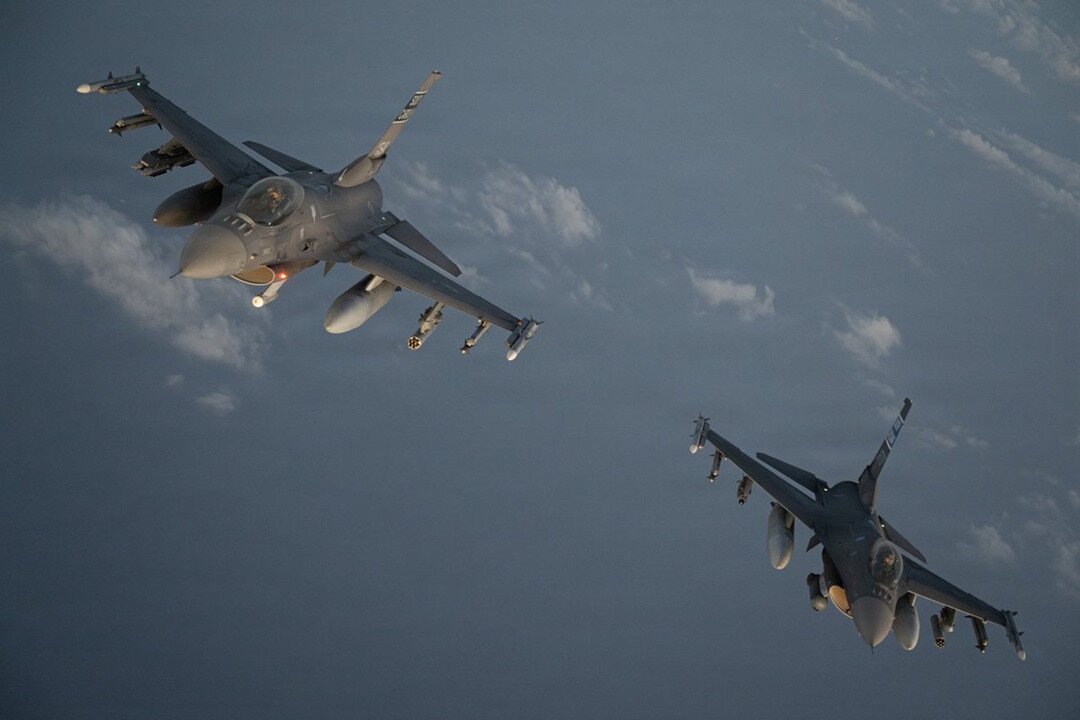 Tiêm kích của quân đội Mỹ hoạt động tại Trung Đông. Ảnh: CENTCOM