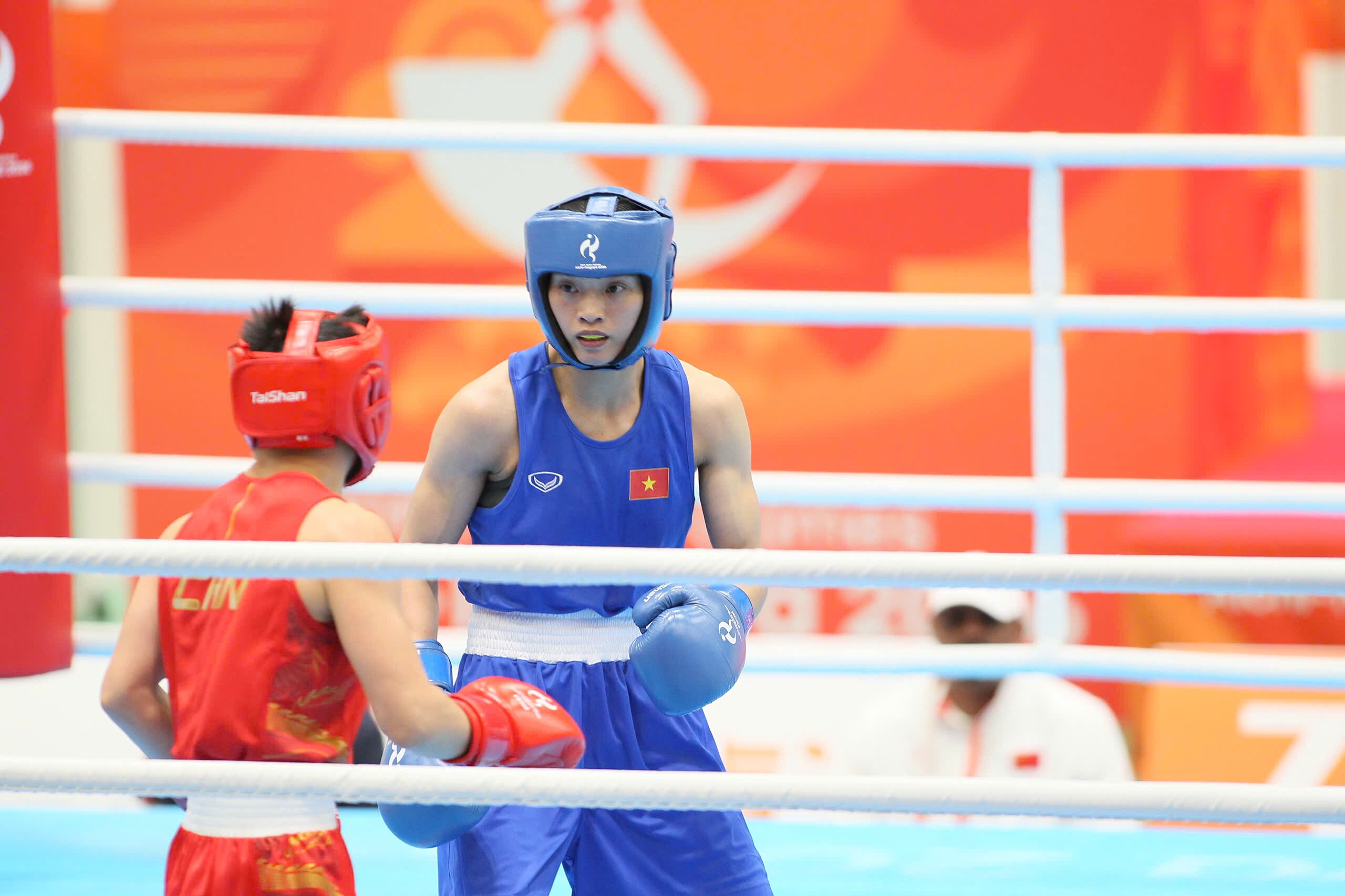 Nguyễn Thị Tâm (trang phục xanh) hướng tới tấm vé Olympic sau thành tích lịch sử ở ASIAD
