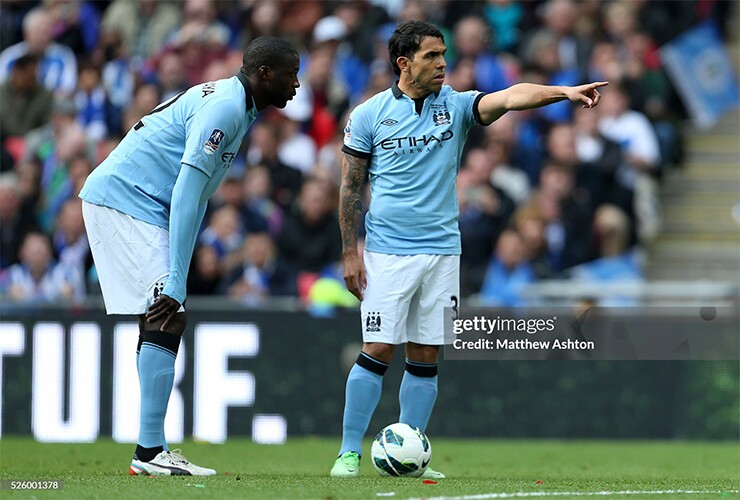 Tevez và Yaya Touré góp công lớn vào bước tiến của Man City