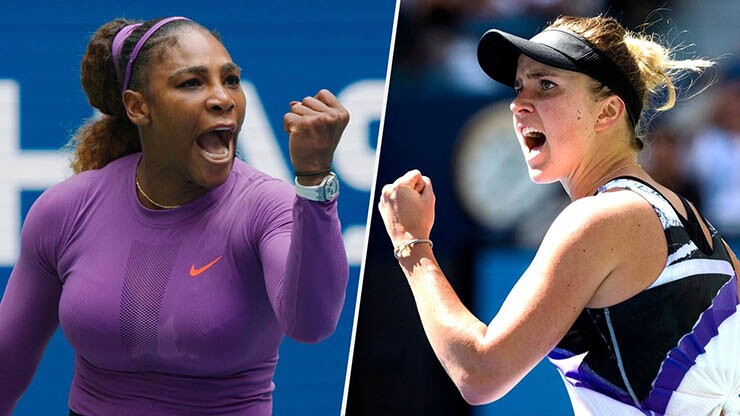 Svitolina (bên phải) sánh ngang kỷ lục của Serena Williams