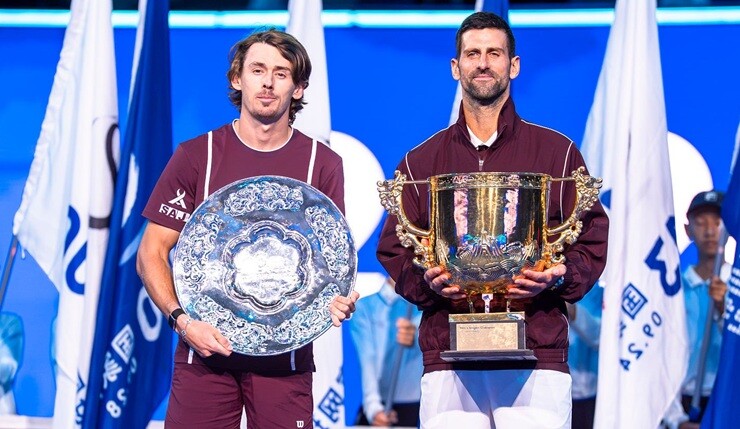 Djokovic vô địch China Open lần thứ bảy sau khi De Minaur bỏ cuộc do chấn thương