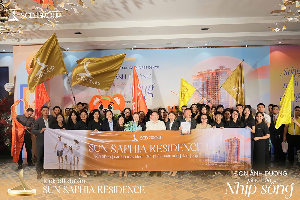 Đội ngũ SCD Group tại sự kiện Kick-off dự án Sun Saphia Residence.