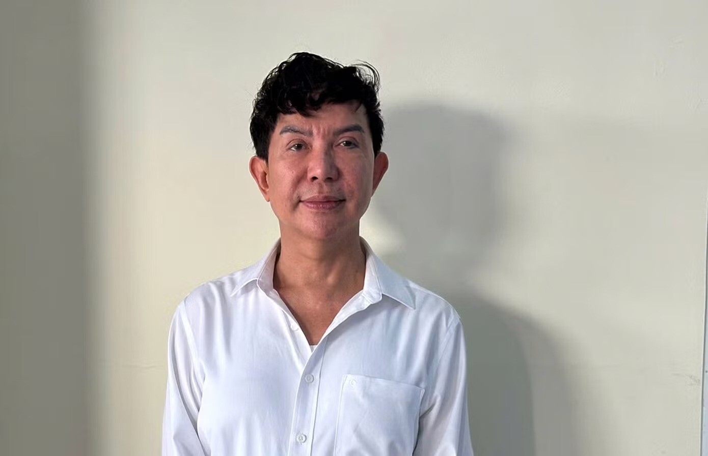 Long Nhật tại Cơ quan điều tra. Ảnh: CA