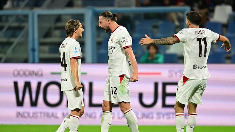Modric kiến tạo cho Rabiot mở tỷ số cho Milan, nhưng lợi thế bị xóa bỏ khá nhanh
