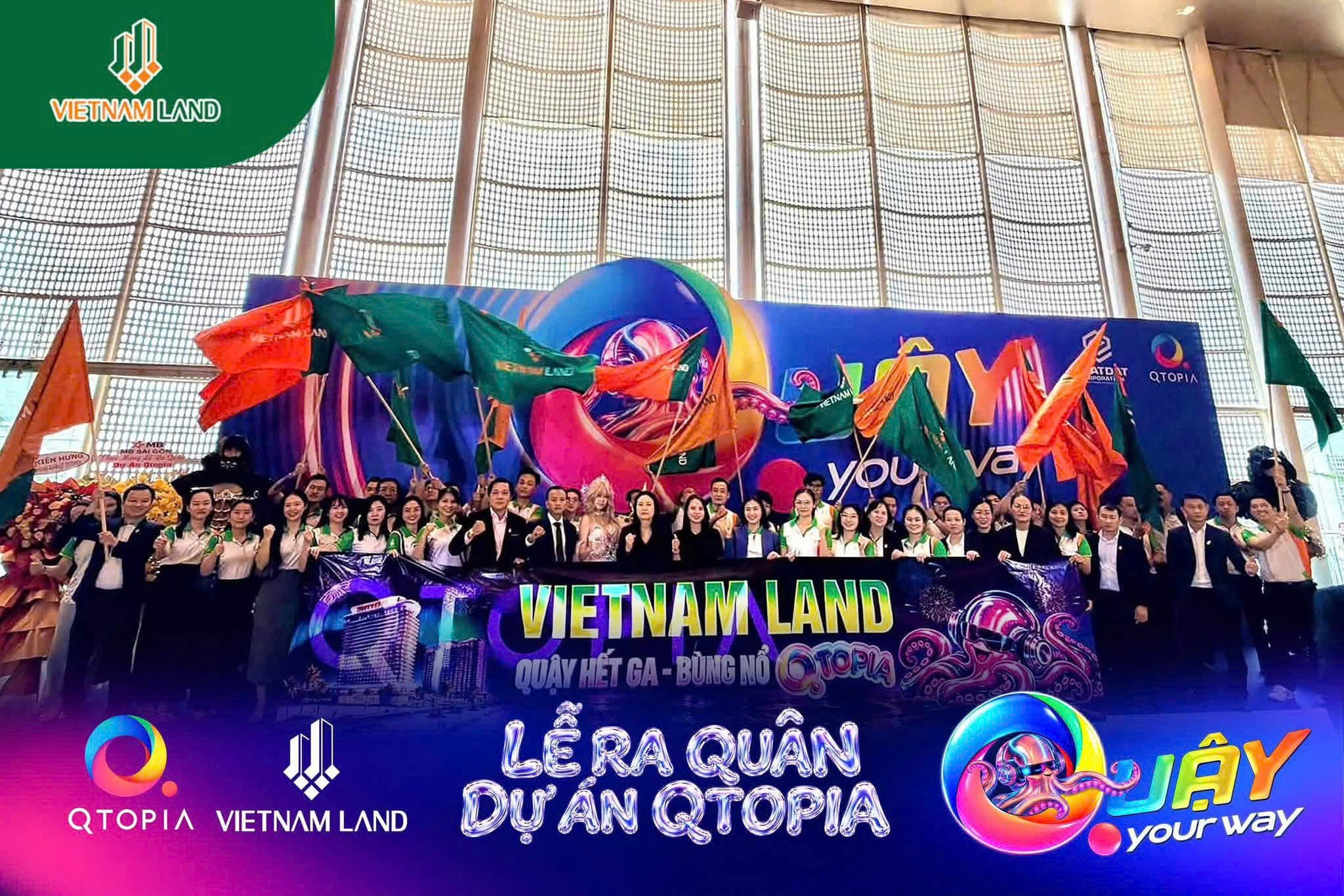 Đội ngũ kinh doanh Vietnam Land đồng hành cùng Qtopia Phước Hải.