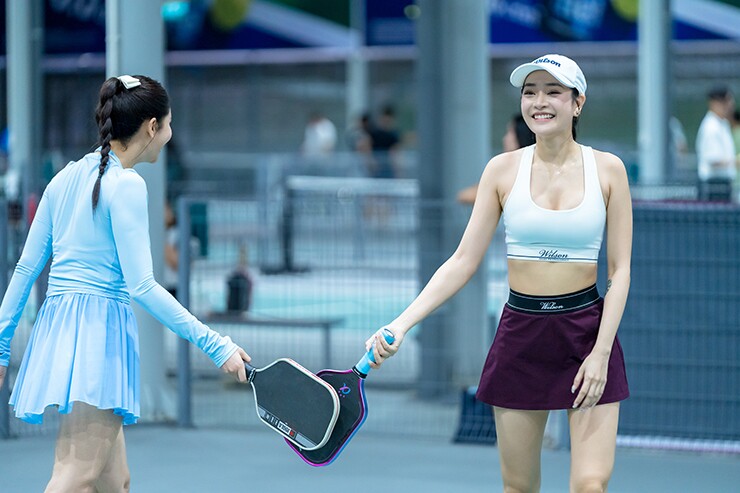 Siêu mẫu Kỳ Hân, Trương Quỳnh Anh tranh tài tại giải pickleball quy tụ 200 người đẹp - 2