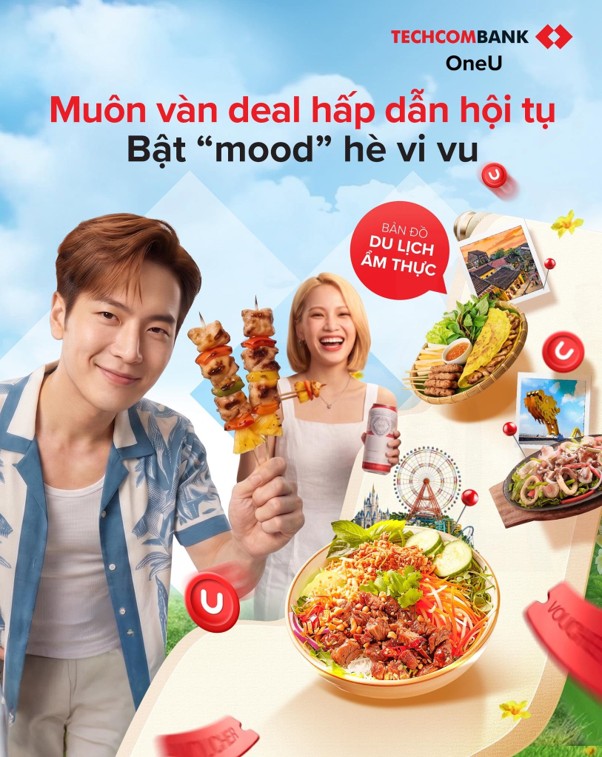 Khám phá Việt Nam với ưu đãi hấp dẫn từ Techcombank OneU.
