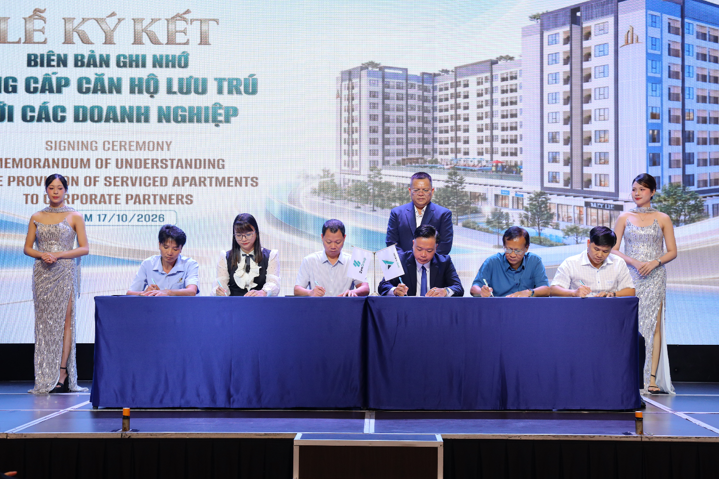 One Vision ký kết hợp tác lưu trú với Hồng Hà Cao Nguyên, Hongson Foodtech, Bao bì Vinaco, VietChem và Đông Phước, kết nối nhu cầu nhà ở cho đội ngũ nhân sự doanh nghiệp